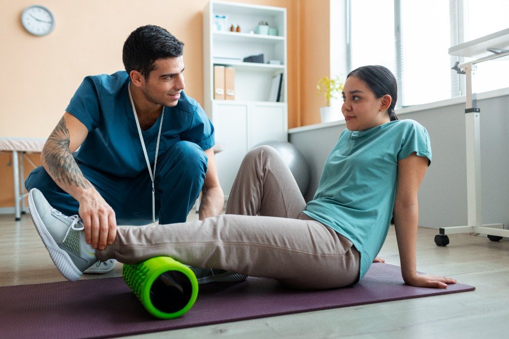 Foam Roller Rehabilitation Exercise